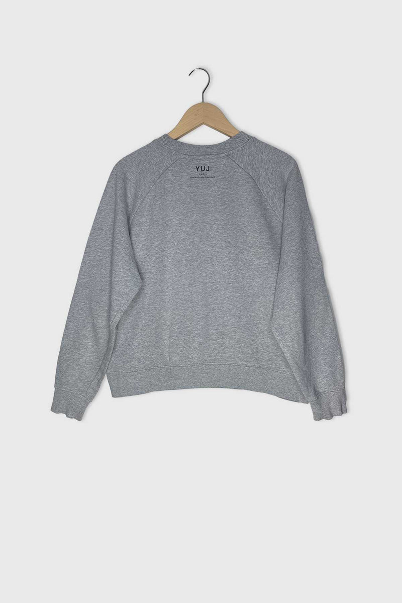 #015 - Sweat GANG of YUJ GIRL gris// Taille S YUJ - Maison de pleine conscience